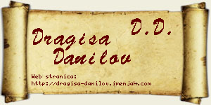 Dragiša Danilov vizit kartica